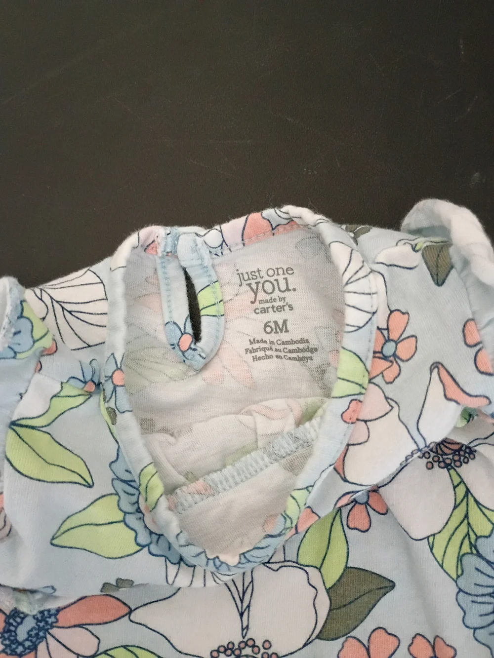 Just One You Made by Carter's Baby Girls One-Piece Sleeveless Romper - Light Blu